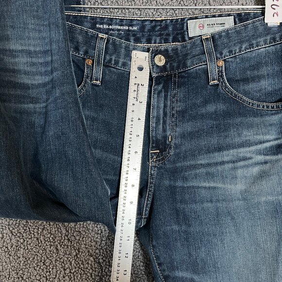 AG Adriano Goldschmied The Ex Boyfriend Slouchy Slim Jeans - Women's Size 30*27 - Picture 6 of 9